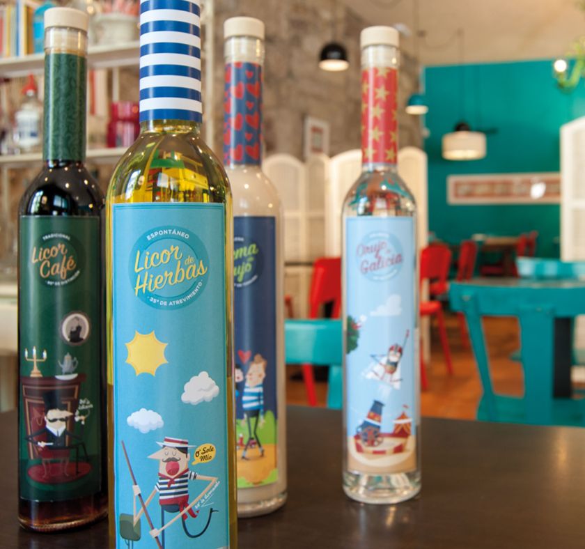 Brandinal diseño packaging licores gallegos
